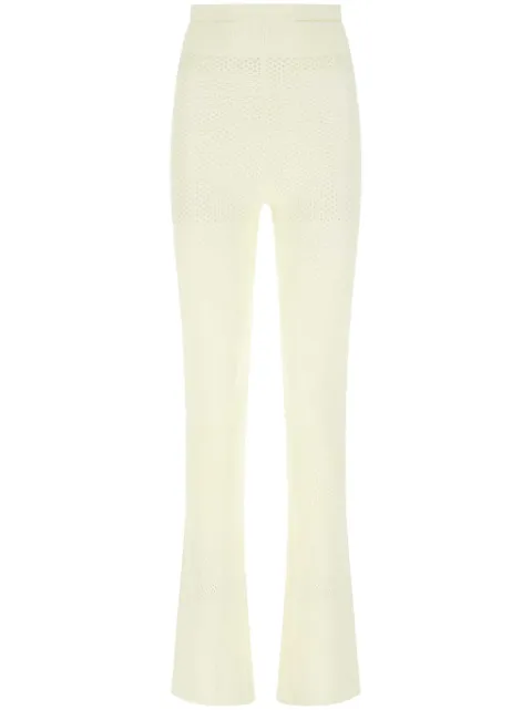 ANDREĀDAMO high-waisted flared trousers White ADSS22PA02031474