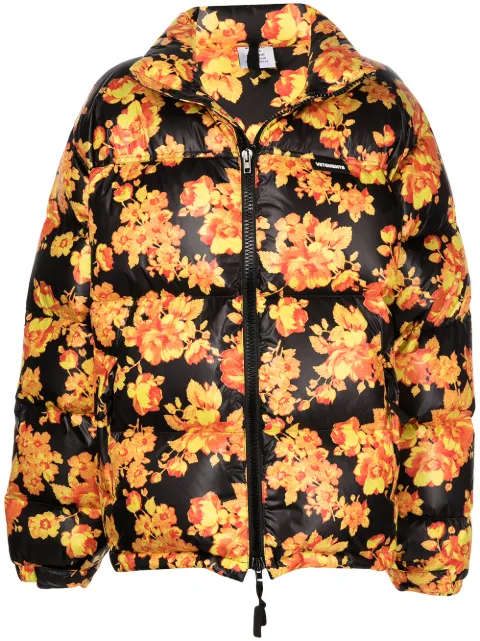 VETEMENTS floral-print puffer jacket Black UE52JA340B