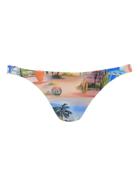 Les Benjamins printed bikini bottom Neutrals LB22SSTMJFUSM603