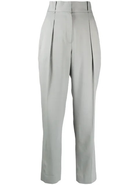 GOODIOUS tapered-leg trousers Green GDS22P10