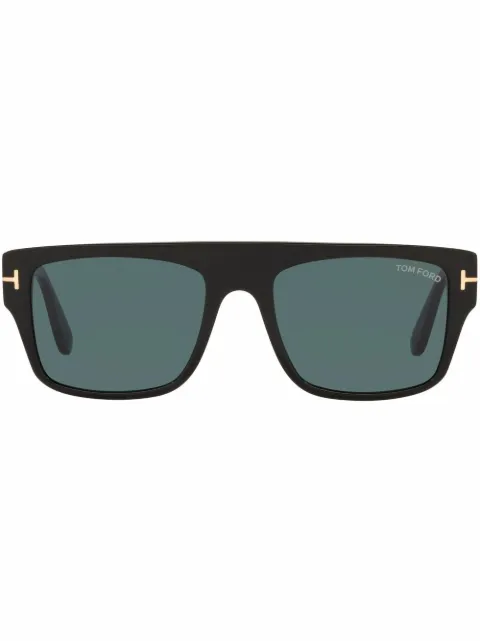 TOM FORD Eyewear Dunning rectangle-frame sunglasses Black FT09075501V