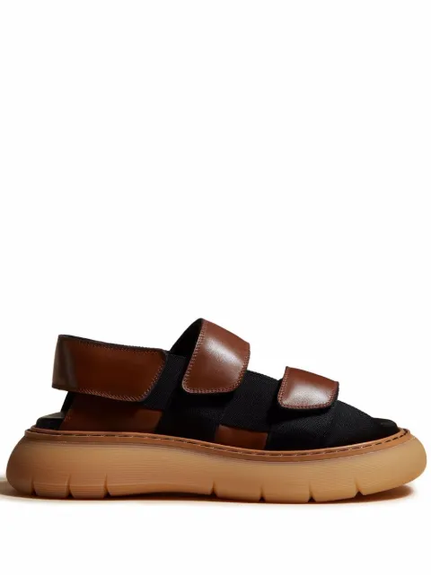 KHAITE Murray chunky leather sandals Brown F3029759934