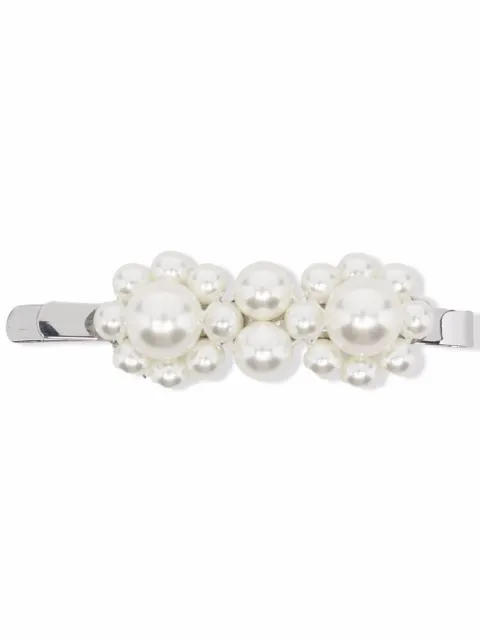 Simone Rocha pearl-embellished hair clip Silver CLP270904PEARLPEARL