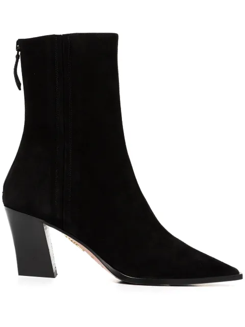 Aquazzura suede ankle boots Black FRIMIDB1SUE000