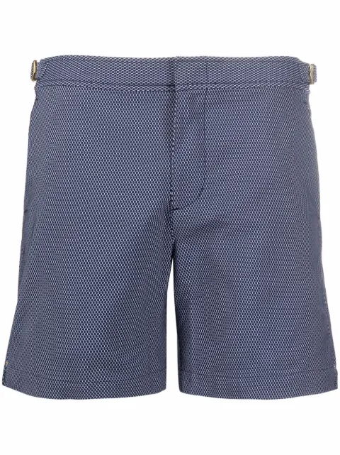 Orlebar Brown graphic-print swim shorts Blue 267910