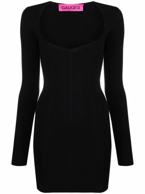 GAUGE81 Villar long-sleeve mini dress Black VILLAR222129