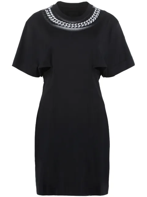 Givenchy chain-print T-shirt dress Black BW21853Z7Y