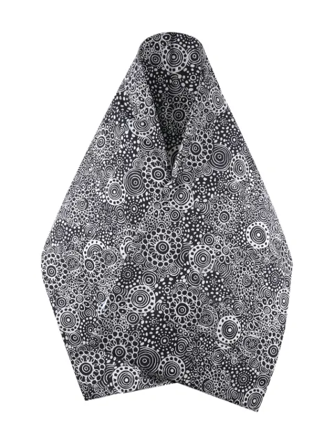 10 CORSO COMO circle-pattern scarf Black WFA001T0004