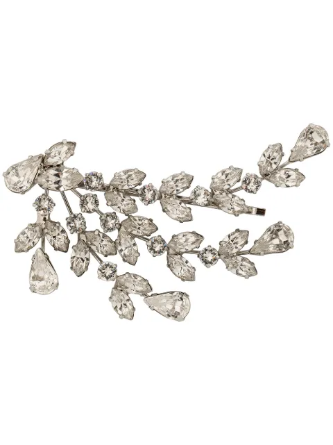 Jennifer Behr Roselyn crystal-branch bobby pin Silver 50IC13CRYSTAL
