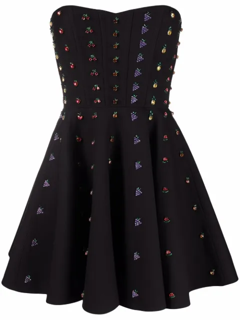 Valentino Garavani crystal-embellished minidress Black BVAXJ61CF