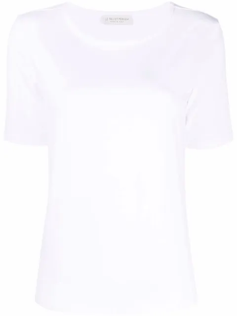 Le Tricot Perugia scoop neck T-shirt White 66684