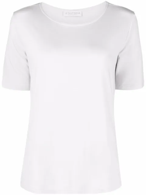 Le Tricot Perugia scoop neck T-shirt Grey 66684
