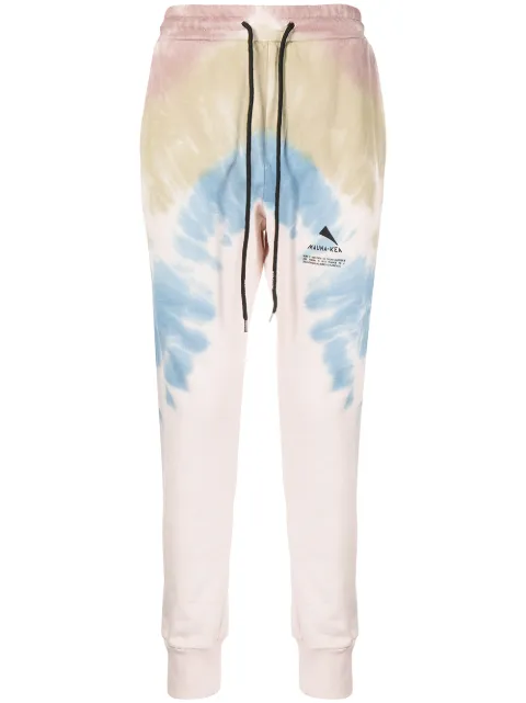 Mauna Kea tie-dye print track pants Brown MKS227AB3418