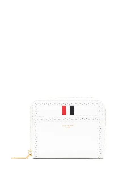 Thom Browne grosgrain-tab leather wallet White FAW082A00713