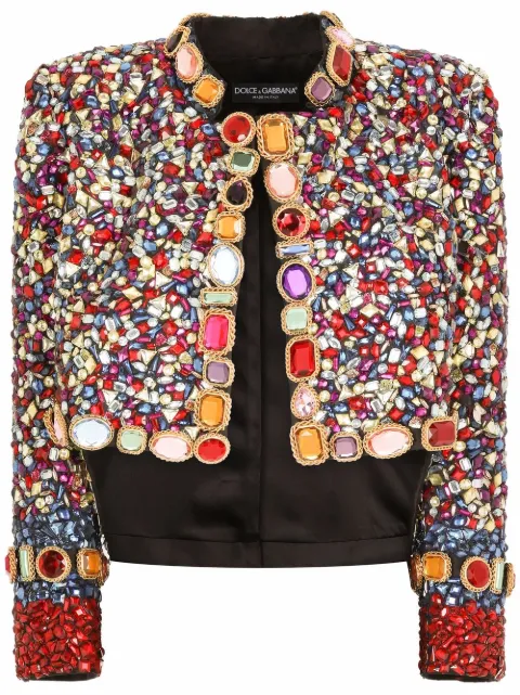 Dolce & Gabbana embroidered evening jacket Black F29PHZGDAK3
