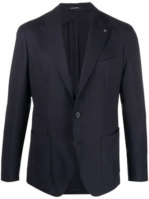 Tagliatore single-breasted virgin-wool blazer Blue 1SMC22KPE180020