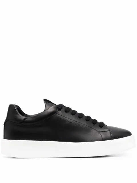 Giuliano Galiano Road low-top leather sneakers Black ROAD1NAPPA