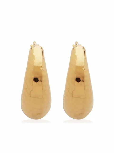 Monica Vinader Deia chunky hoop earrings Gold GPEADECHNON