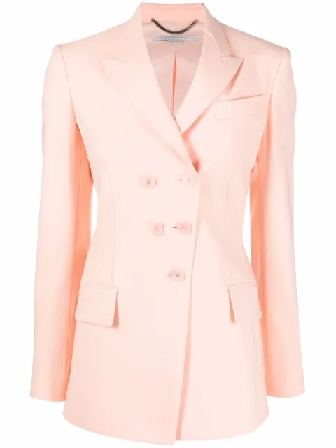 Stella McCartney double-breasted tailored blazer Pink 604139SSA31