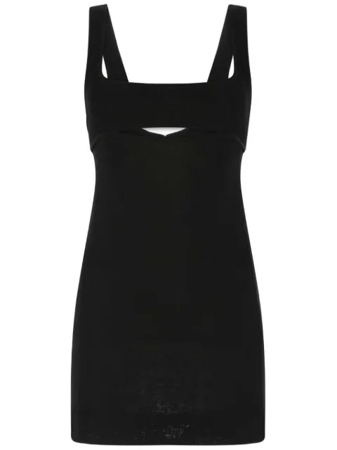 Saint Laurent cut-out sleeveless mini dress Black 685072Y75KE