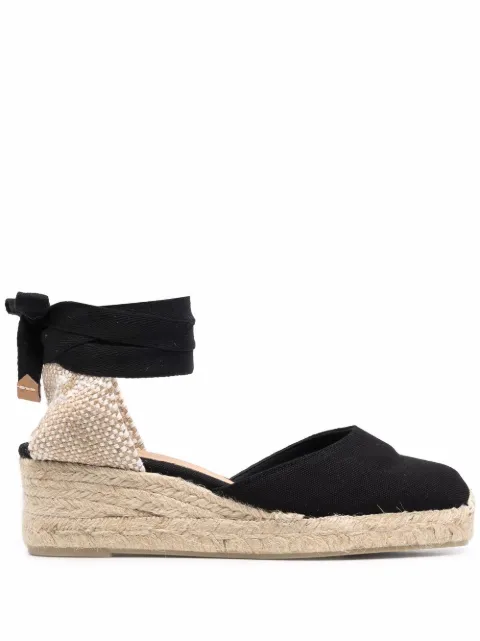 Castañer 50mm Carina espadrilles Black 020965001