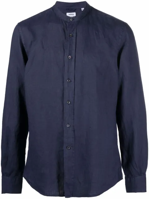ASPESI Bruce linen shirt Blue CE76C195