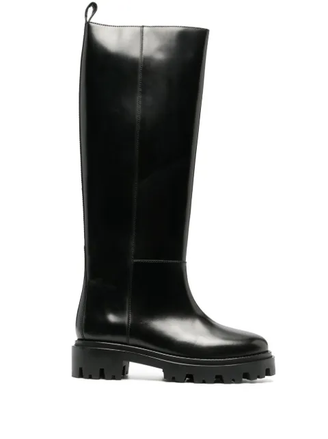 ISABEL MARANT leather knee-high boots Black BT028422A027S