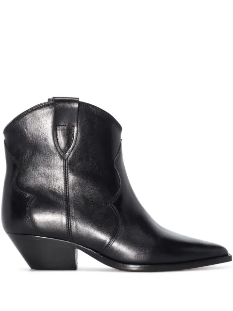 ISABEL MARANT polished-finish pointed-toe boots Black BO017400M017S