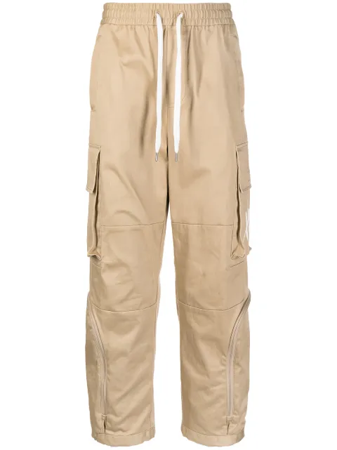 Ports V drawstring cargo trousers Brown VD8TCL01NWD128