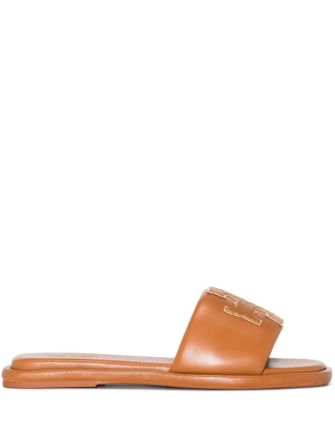Tory Burch Double T sport slide Brown 79985