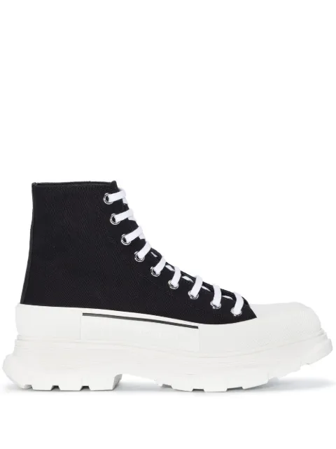 Alexander McQueen Tread Slick high-top sneakers Black 705659W4MV2