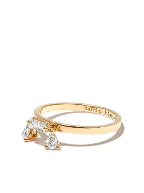 Delfina Delettrez 18kt yellow gold Dancing Diamonds ring Gold CHA1004C
