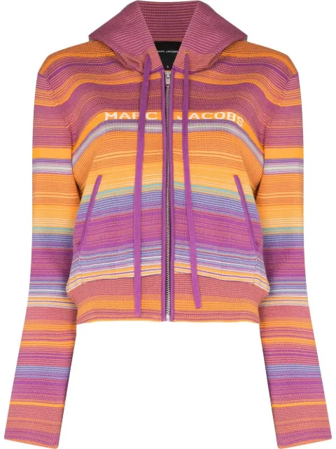 Marc Jacobs The Cropped zip hoodie Purple N603J02PF22501