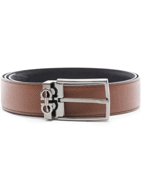 Ferragamo reversible and adjustable Gancini belt Brown 709528