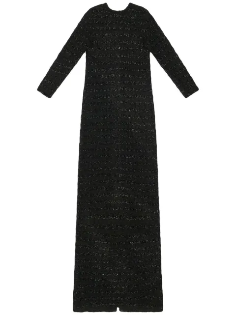 Balenciaga tweed button-back dress Black 704574T1651