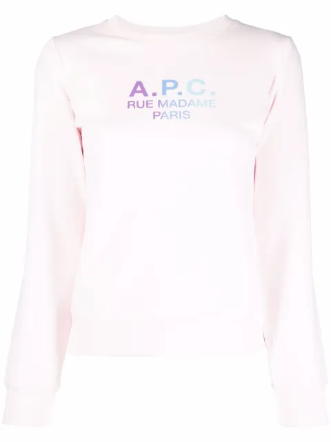 A.P.C. Rue Madame Paris cotton sweatshirt Pink COEBHF27712