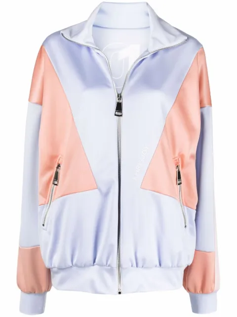 Khrisjoy colour-block track jacket Purple DSW002TESS