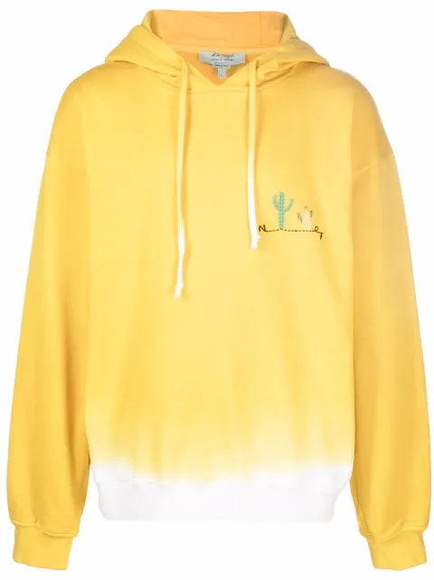 Nick Fouquet embroidered-design hoodie Yellow CFMU72003RCU092D