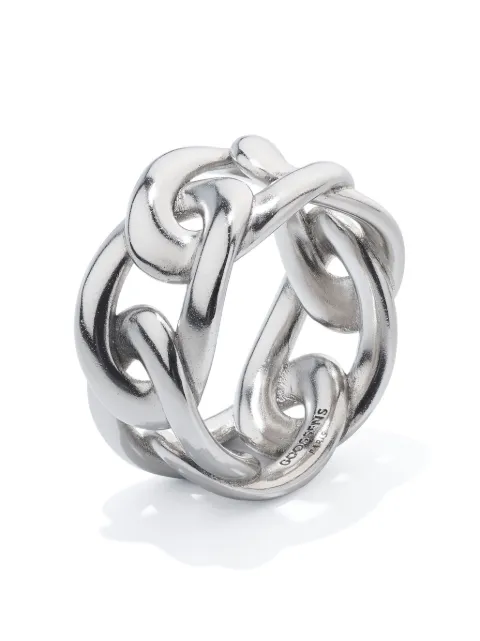 Goossens lhassa chunky-link ring Silver GOOH21RI01PA02
