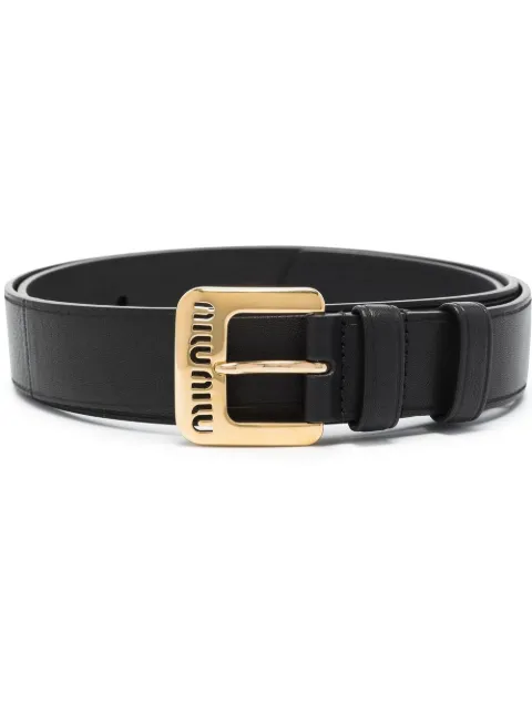 Miu Miu nappa leather belt Black 5CC545EFX