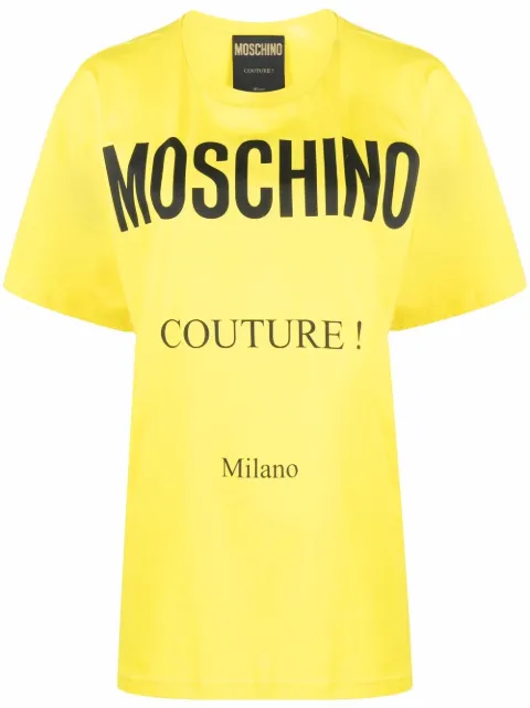 Moschino Couture organic cotton T-shirt Yellow A07170541