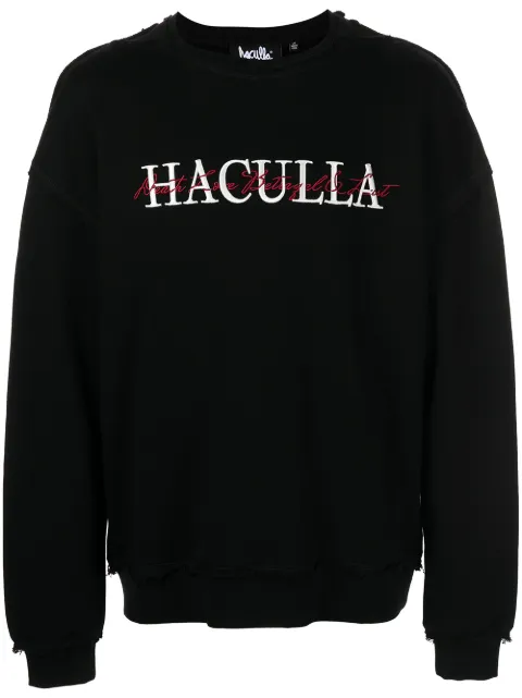 Haculla Haculla embroidered sweatshirt Black HA02BBK01