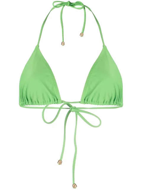 Nanushka halterneck bikini top Green NW22SWBI00167
