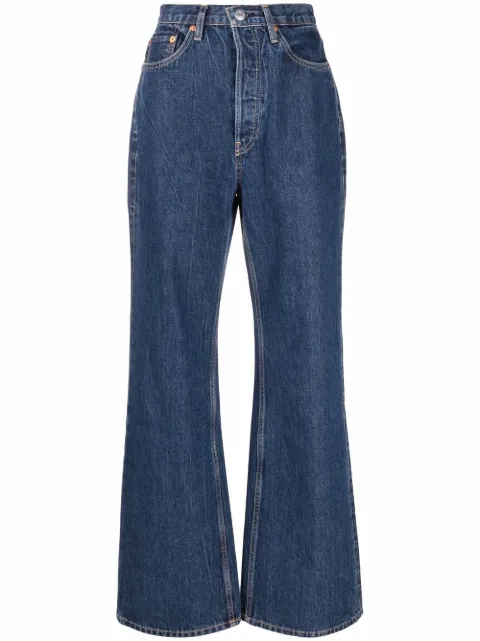 RE/DONE high-waisted bootcut jeans Blue 1883W7UHRWL