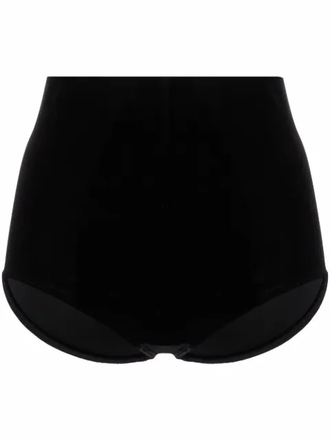 Alchemy x Lia Aram high-waisted velvet briefs Black LIA444