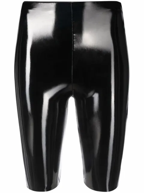 Alchemy x Lia Aram glossy cycling shorts Black LIA442