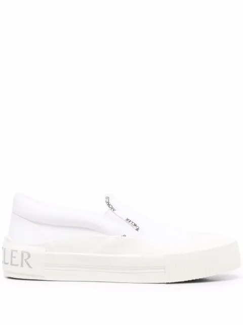 Moncler logo trimmed slip-on sneakers White H109B4B00010M1511