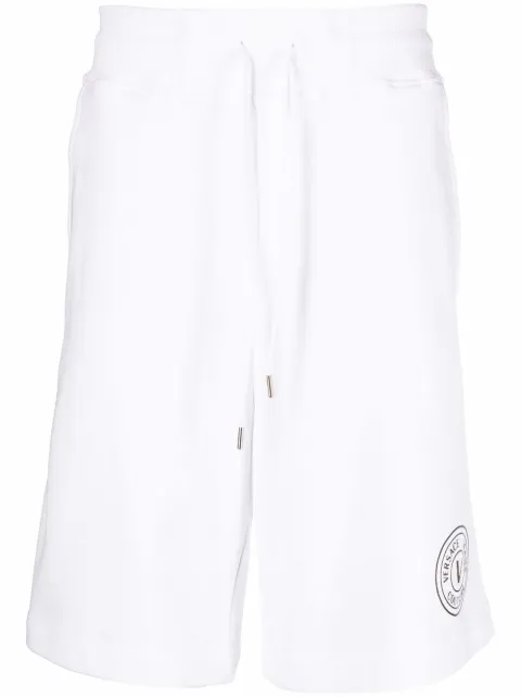 Versace Jeans Couture knee-length cotton shorts White 80GADT03CF01T