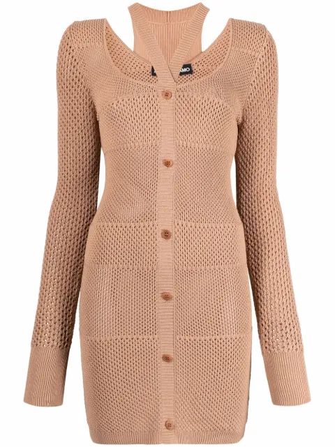 ANDREĀDAMO knitted midi dress Neutrals ADSS22DR06031476