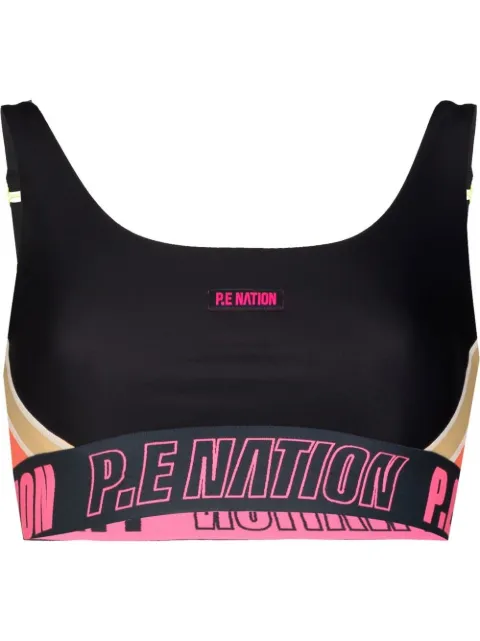P.E Nation Left Field sports bra Black 22PE2C098
